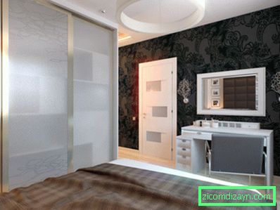 interior design del minimalismo della camera da letto